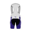 Mens Cycling Bib Shorts/Pants 3D Padded Compression Mesh Bike Bicycle Tights Outdoor Sports (Black Purple, Medium) view 3