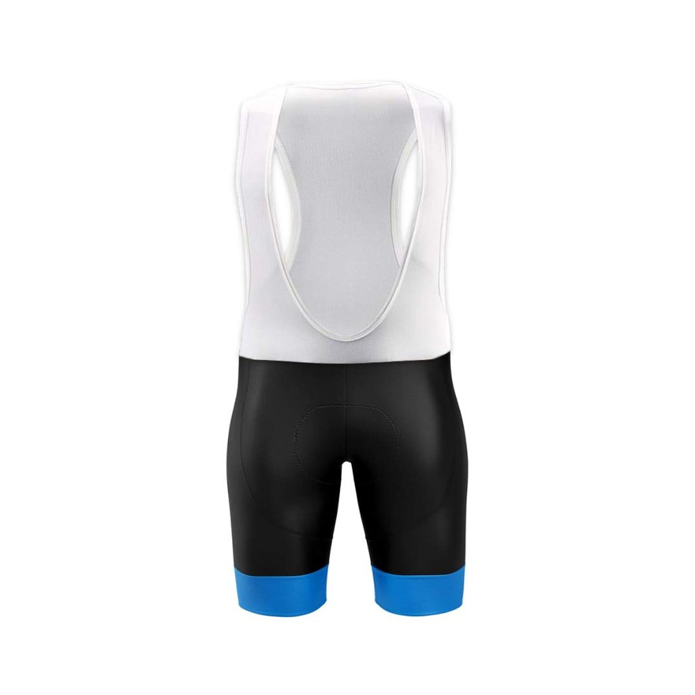 Mens Cycling Bib Shorts/Pants 3D Padded Compression Mesh Bike Bicycle Tights Outdoor Sports (Black Blue, XX-Large)
