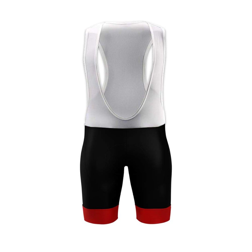 Mens Cycling Bib Shorts/Pants 3D Padded Compression Mesh Bike Bicycle Tights Outdoor Sports (Black Red, Small)