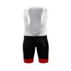 Mens Cycling Bib Shorts/Pants 3D Padded Compression Mesh Bike Bicycle Tights Outdoor Sports (Black Red, Medium) view 1