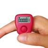 Arvakr Rechargeable Silent Finger Counter 6 Channels Digital Tasbih Tally Clicker with LED for Prayer Knitting Sports Gift Red view 1