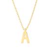 PAVOI 14K Yellow Gold Plated Initial Necklace | Letter Necklaces for Women | A Initial view 1