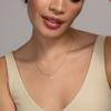 PAVOI 14K Yellow Gold Plated Initial Necklace | Letter Necklaces for Women | A Initial view 2