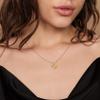 PAVOI 14K Yellow Gold Plated Initial Necklace | Letter Necklaces for Women | A Initial view 4