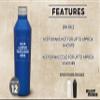 DISCOUNT PROMOS Custom Stainless Steel Water Bottles 17 oz. Set of 12, Personalized Bulk Pack - Double Wall, Perfect for Coffee, Soda, Other Hot & Cold Beverages - Blue view 2