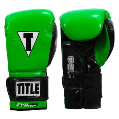 TITLE Boxing Gel Glory Super Bag Gloves 2.0, Lime/Black, 12 oz
