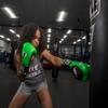 TITLE Boxing Gel Glory Super Bag Gloves 2.0, Lime/Black, 12 oz view 2