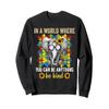 Be Kind Autism Awareness Cute Elephant Puzzle Sweatshirt view 1