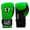 TITLE Boxing Gel Glory Super Bag Gloves 2.0, Lime/Black, 16 oz view 1
