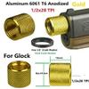 DB TAC INC Aluminum 6061 T6 1/2 x 28 Thread Protector Aluminum 6061 T6 Gold Color 1/2-28 Thread view 4