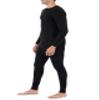 Fruit of The Loom Men's Premium Thermal Union Suit, Black, Medium view 3