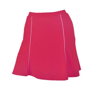 Monterey Club Women's Wild West Sport Contrast Knit Skort #2938 (Raspberry/White, Small)