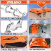 WIN.MAX Crampons for Shoes, Traction Cleats Ice Snow Grips with 19 Stainless Steel Spikes, Shoe Talons Anti - Slip Boots Spikes for Walking, Jogging, Climbing and Hiking (Orange, XL) view 3
