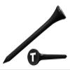 Clip Wipes Logo Golf Tees  2  (300/Pack)  Custom TEECUP Imprint - Personalized Monogram Initial Letters (A-Z) (BLK-WHT-T) view 1