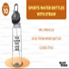 DISCOUNT PROMOS Custom Plastic Sports Bottles with Spill-Proof Lids and Straw  22 oz.  Set of 10  Personalized Bulk Pack - Reusable, Perfect for Gym, Outdoor Sports, Home, Office - Clear view 3