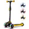TONBUX Kids Scooter for Age 3-12, Toddler Scooter with 4 Adjustable Heights, Light Up 3-Wheels Scooters, Shock Absorption Design, Lean to Steer, Balance Training Scooters for Kids view 1