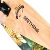 seething 42 Inch Longboard Skateboard Complete Cruiser,The Original Artisan Maple Skateboard Cruiser for Cruising, Carving, Free-Style and DownhillJungle view 3