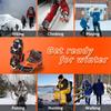 WIN.MAX Crampons for Shoes, Traction Cleats Ice Snow Grips with 19 Stainless Steel Spikes, Shoe Talons Anti - Slip Boots Spikes for Walking, Jogging, Climbing and Hiking (Orange, M) view 4