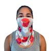 Wine Print Neck Gaiter Scarf | Bandana, Balaclava, Headband, Face Mask Men Women | Made in USA | Washable, Reusable view 1