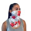 Wine Print Neck Gaiter Scarf | Bandana, Balaclava, Headband, Face Mask Men Women | Made in USA | Washable, Reusable view 2