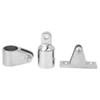 ViaGasaFamido 16Pcs Bimini Top Hinge Rail Mount Boat 3-Bow Bimini Top Cover Cap Stainless Steel Boat Fittings Hardware Hinge Mount Jaw Slide Bimini Top Eye End Kit 25mm/1in view 2