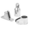 ViaGasaFamido 16Pcs Bimini Top Hinge Rail Mount Boat 3-Bow Bimini Top Cover Cap Stainless Steel Boat Fittings Hardware Hinge Mount Jaw Slide Bimini Top Eye End Kit 25mm/1in view 4