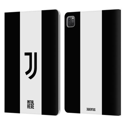 Head Case Designs Officially Licensed Custom Customized Personalized Juventus Football Club Bold Stripe Graphics Leather Wallet Case Compatible with Apple iPad Pro 11 2020/2021 / 2022