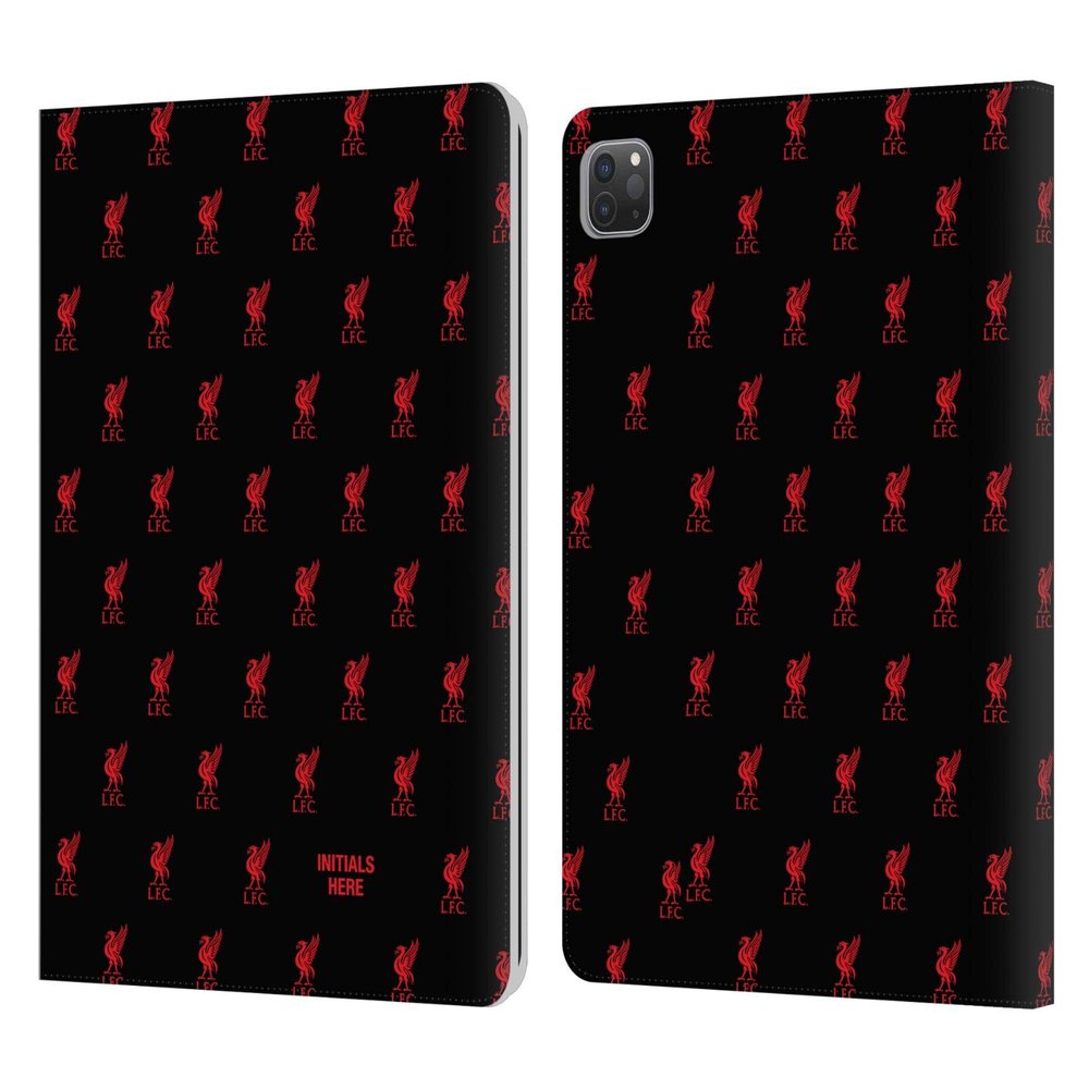 Head Case Designs Officially Licensed Custom Customized Personalized Liverpool Football Club Liver Bird Red Logo 1 Leather Wallet Case Compatible with Apple iPad Pro 11 2020/2021 / 2022