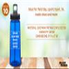 DISCOUNT PROMOS Custom Plastic Sports Bottles with Spill Proof Lids 22 oz. Set of 10, Personalized Bulk Pack - Reusable, With Straw, Perfect for Gym, Outdoor Sports, Home, Office - Blue view 4