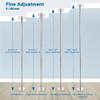 9.25 ft 45mm Extendable Spinning Static Dancing Pole High Precision and Seamless Joints Spinning or Static Modes Exercise Pole No-drilling Needed for using at Home, Stage, Club, Dance Studio (Silver) view 3