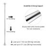 9.25 ft 45mm Extendable Spinning Static Dancing Pole High Precision and Seamless Joints Spinning or Static Modes Exercise Pole No-drilling Needed for using at Home, Stage, Club, Dance Studio (Silver) view 4