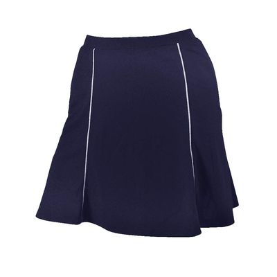 Monterey Club Women's Wild West Sport Contrast Knit Skort #2938 (Navy/White, Medium)