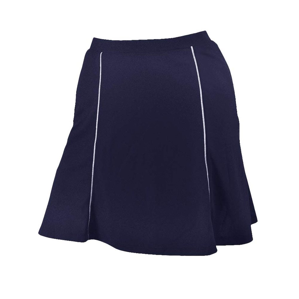 Monterey Club Women's Wild West Sport Contrast Knit Skort #2938 (Navy/White, Medium)