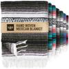 Hydration Nation Authentic Extra Large Mexican Blanket - 70"x50" Handwoven Yoga, Serape, Artisanal Falsa - Camping, Picnic, Outdoor (Military Green) view 1