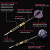 Darts Metal Tip Set, 20 Grams and 24 Grams Steel Tip Darts Set, Professional Metal Tipped Accessories with Sharpener Tool Kit, Aluminum Shafts, Brass Barrels, Carrying Case, Extra Flights view 3