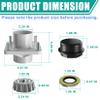 Drive-up EZGO TXT Front Hubs, Golf Cart Front Wheel Hub with Wheel Bearings Assembly Fits EZGO TXT Medalist 2001-2013 Gas and Electric Golf Carts, 70895G01 view 4