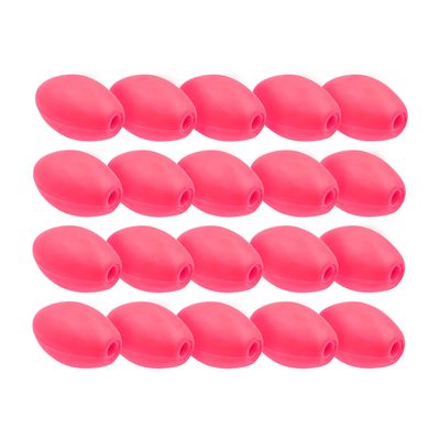 JEZERO Deep Water Fishing Floats: Great for Trail Markers, Dock Floats, Swim Buoy, Kayak Anchor Kit, Pool Buoy, Crabbing & Boats | Red, 6" x 3", 20-Pack