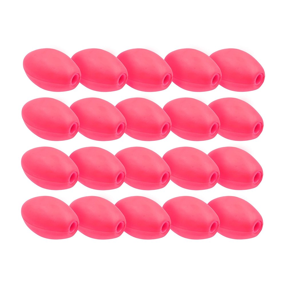 JEZERO Deep Water Fishing Floats: Great for Trail Markers, Dock Floats, Swim Buoy, Kayak Anchor Kit, Pool Buoy, Crabbing & Boats | Red, 6" x 3", 20-Pack