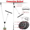 Monfasye Mtgluk Cable Pulley System Upgraded DIY LAT and Lift Weight Pulley Machine Attachment Home Gym Forearm Wrist Roller for Triceps Pull Downs Biceps Curl Forearm Shoulder (Straight + Tricep) view 3