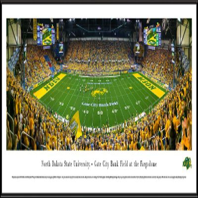 North Dakota State Football - 40.25x13.75-inch Panoramic Framed Picture