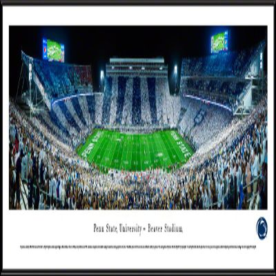 Blakeway Worldwide Panoramas, Penn State Football, Stripe the Stadium - 40.25x13.75-inch Panoramic Framed Picture