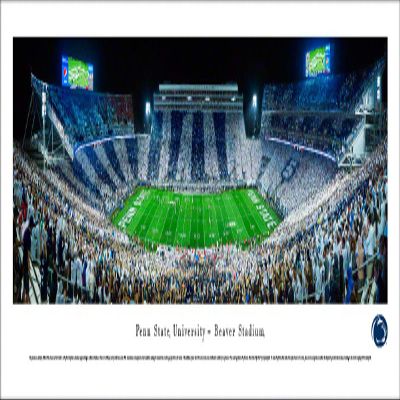 Blakeway Worldwide Panoramas, Inc. Penn State Football, Stripe the Stadium - 40x13.5-inch Panoramic Poster