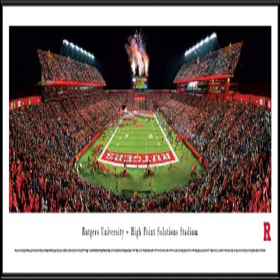 Rutgers Football - 40.25x13.75-inch Panoramic Framed Picture