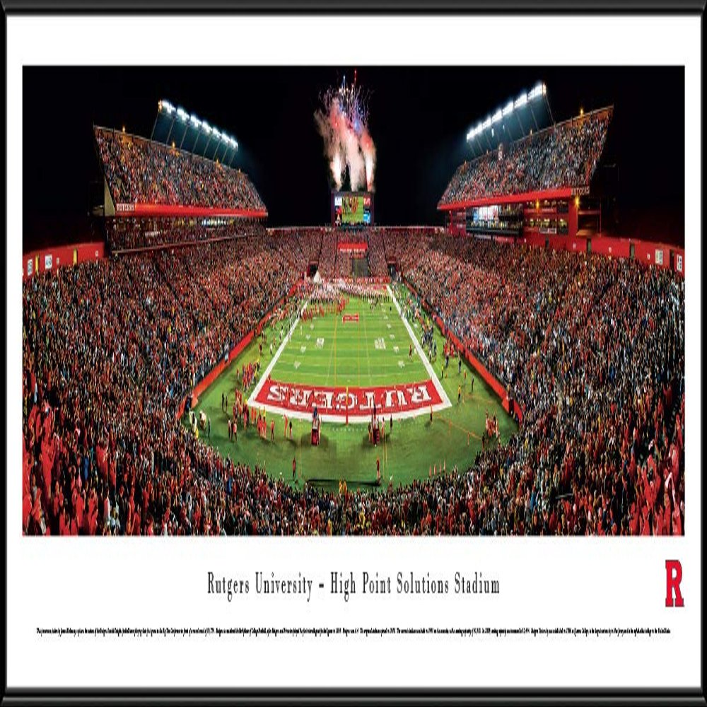 Rutgers Football - 40.25x13.75-inch Panoramic Framed Picture