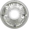 ATOM SKATES Pulse Outdoor Quad Roller Wheels 78A, Clear Glitter, Set of 8, 65mm x 37mm view 1