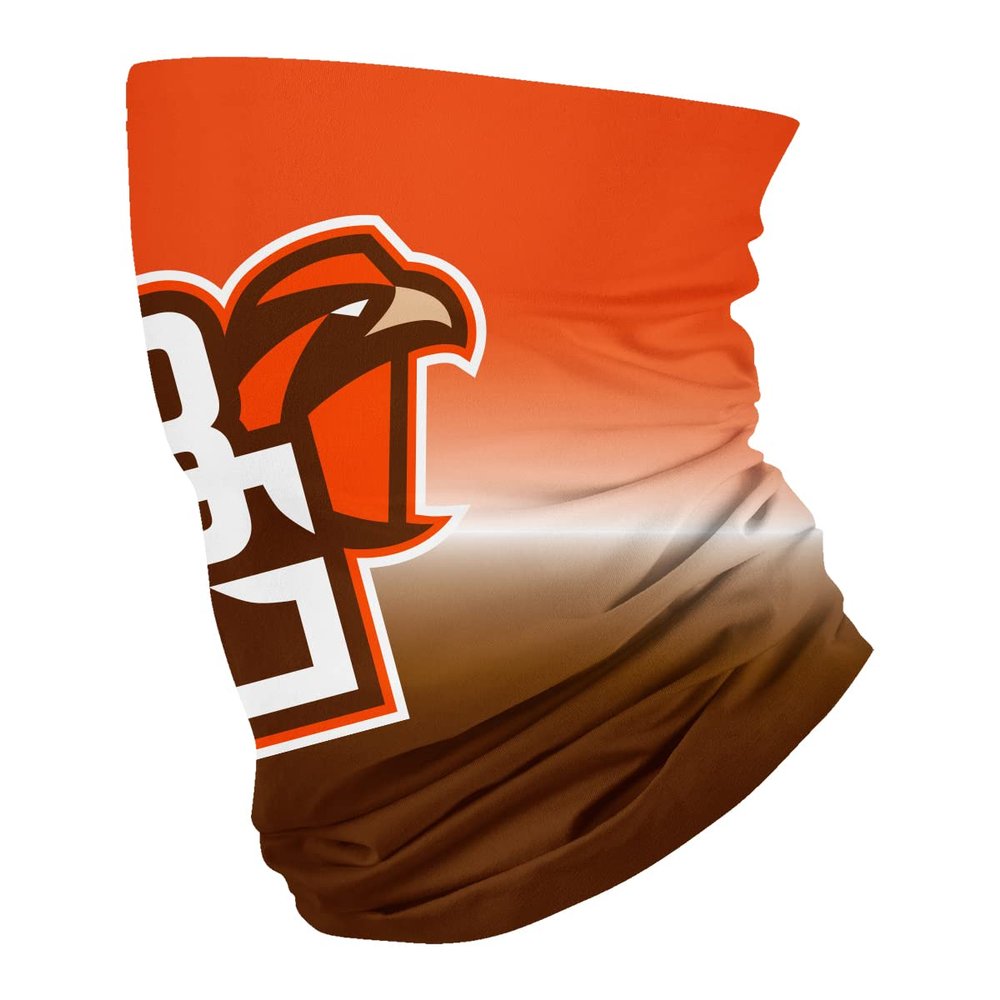 Bowling Green State University Orange Logo Design Neck Gaiters for Men and Women - Four Way Stretch Fabric Breathable Neck Warmer