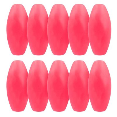 JEZERO Deep Water Fishing Floats: Great for Trail Markers, Dock Floats, Swim Buoy, Kayak Anchor Kit, Pool Buoy, Crabbing & Boats | Red, 6" x 3", 10-Pack