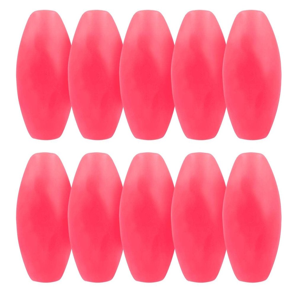 JEZERO Deep Water Fishing Floats: Great for Trail Markers, Dock Floats, Swim Buoy, Kayak Anchor Kit, Pool Buoy, Crabbing & Boats | Red, 6" x 3", 10-Pack