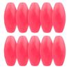 JEZERO Deep Water Fishing Floats: Great for Trail Markers, Dock Floats, Swim Buoy, Kayak Anchor Kit, Pool Buoy, Crabbing & Boats | Red, 6" x 3", 10-Pack view 1
