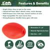 JEZERO Deep Water Fishing Floats: Great for Trail Markers, Dock Floats, Swim Buoy, Kayak Anchor Kit, Pool Buoy, Crabbing & Boats | Red, 6" x 3", 10-Pack view 2